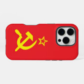 USSR flag iPhone Hoesje (Achterkant horizontaal)