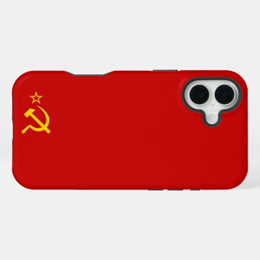 USSR FLAG iPhone HOESJE (Achterkant horizontaal)