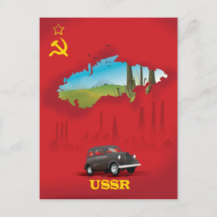 USSR Geïllustreerde kaartposter Briefkaart