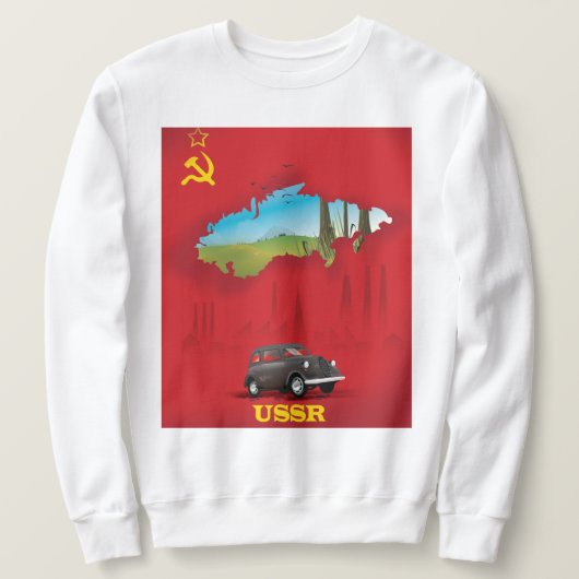 USSR geïllustreerde kaartposter Trui (Design voorkant)
