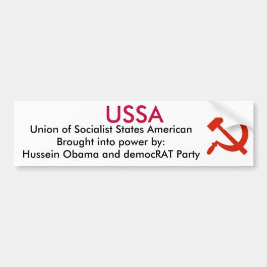 USSR - Obama Bumpersticker (Voorkant)