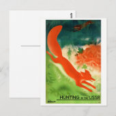 USSR-Poster voor teruggezet hardlopen Briefkaart (Voorkant / Achterkant)