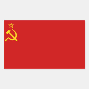 USSR RECHTHOEKIGE STICKER