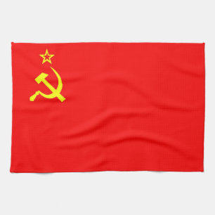 ussr rusland - sovjet - communistisch land - vlagh theedoek