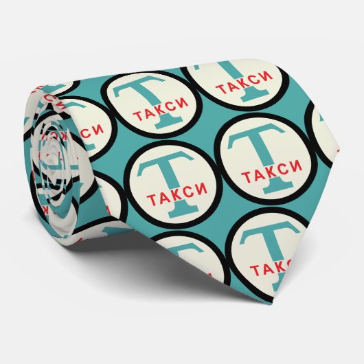 USSR / Russisch  / Retro Taxicab-standaard Stropdas (Opgerold)