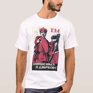 USSR, russisch, sovjet, propaganda, oorlog, wereld T-shirt