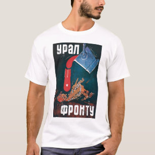 USSR, russisch, sovjet, propaganda, oorlog, wereld T-shirt