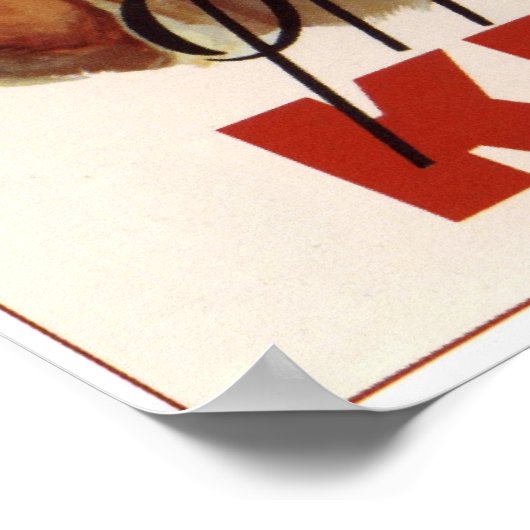 USSR Sovjet Fruit Kvass Adverteren 1959 Poster (Hoek)