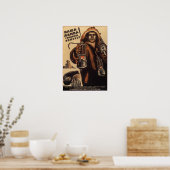 USSR Sovjet Propaganda 1933 Poster (Keuken)