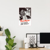 USSR Sovjet Propaganda 1954 Poster (Thuiskantoor)