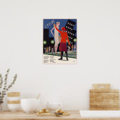 USSR Sovjet Propaganda Stop het nachtleven! 1929 Poster (Keuken)