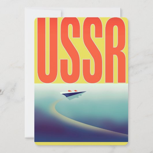USSR Sovjet reisposter (Achterkant)