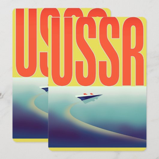 USSR Sovjet reisposter (Voorkant / Achterkant)