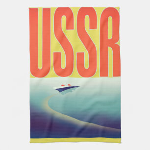USSR Sovjet reisposter Theedoek