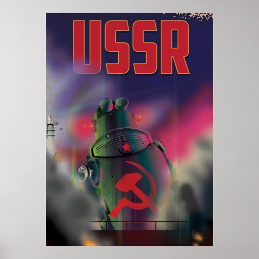 USSR sovjet rusland cartoon reisaffiche kunst. Poster (Voorkant)