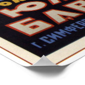 USSR Sovjet South Bavaria Beer Adverteren 1928 Poster (Hoek)