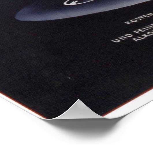 USSR Sovjet Stolichnaya Vodka Adverteren 1965 Poster (Hoek)