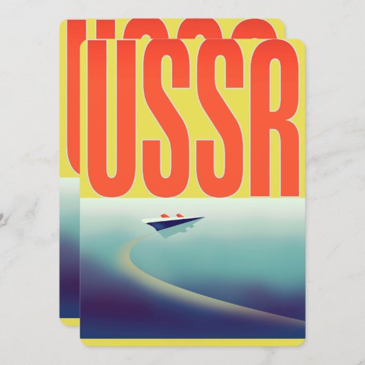 USSR Sovjet Travel poster (Voorkant / Achterkant)