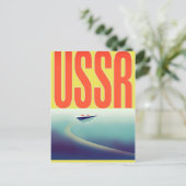 USSR Sovjet Travel poster Briefkaart (Staand voorkant)