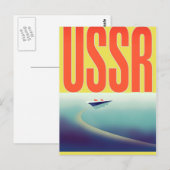 USSR Sovjet Travel poster Briefkaart (Voorkant / Achterkant)