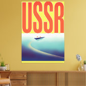 USSR Sovjet Travel poster Canvas Afdruk (Insitu (Woonkamer))