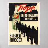 USSR Sovjet-Unie Anti-Alcohol 1929 Poster (Voorkant)