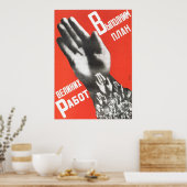 USSR Sovjet-Unie Propaganda 1930 Poster (Keuken)