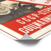 USSR Sovjet-Unie Propaganda 1938 Poster (Hoek)