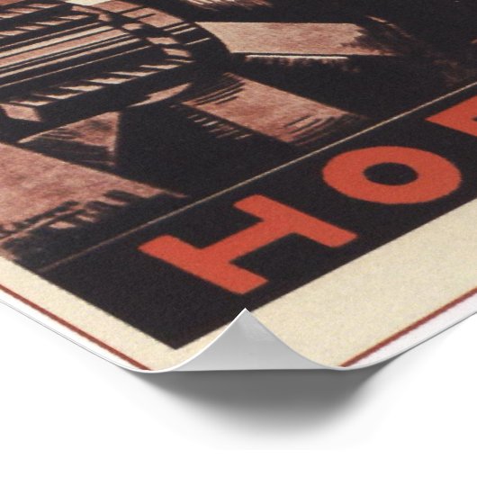 USSR Sovjet-Unie Spoorweg 1924 Poster (Hoek)