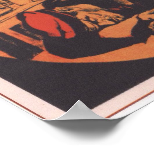 USSR Sovjet-Unie Spoorweg 1931 Poster (Hoek)