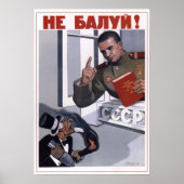 USSR Sovjet Union Anti-Capitalisme 1948 Poster (Voorkant)