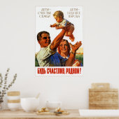 USSR Sovjet Union Parenthood 1956 Poster (Keuken)