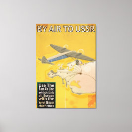 USSR Sovjet Vintage Reisposter Canvas Afdruk