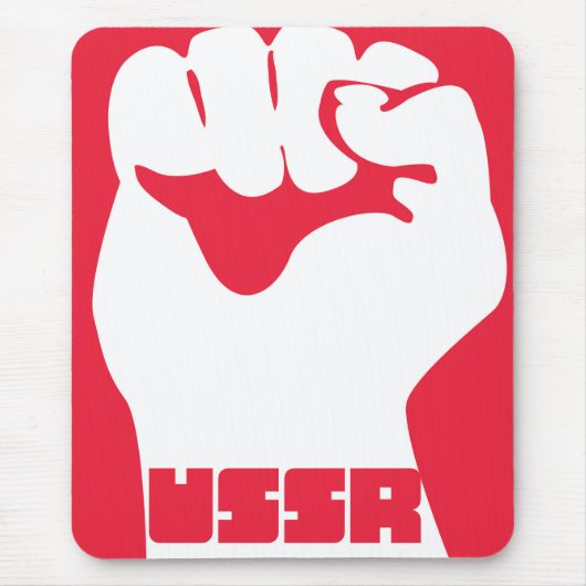 USSR Sovjet Vuist poster Muismat (Voorkant)