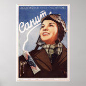 USSR Sovjettandpasta Sanit Adverteren 1938 Poster (Voorkant)