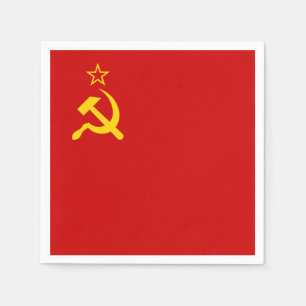 USSR Sovjetunie Communistisch Sikkel en Hamer Servet