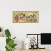 USSR Stamp Poster Hunting Dog 03 (Thuiskantoor)
