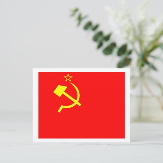 USSR-vlag Briefkaart (Staand voorkant)