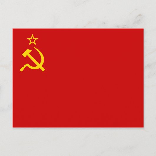 USSR-vlag Briefkaart (Voorkant)