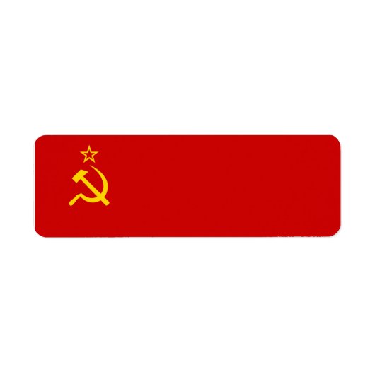 USSR-vlag Etiket (Voorkant)