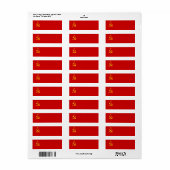 USSR-vlag Etiket (Full Sheet)