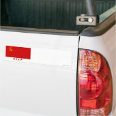 USSR-vlag met Initialen Bumpersticker (Op Truck)
