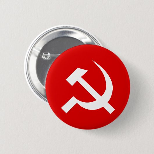 USSR-vlag Ronde Button 5,7 Cm (Voorkant /achterkant)