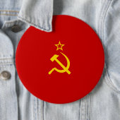 USSR-vlag Ronde Button 6,0 Cm (In situ)