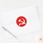 USSR-vlag Ronde Sticker (Envelop)