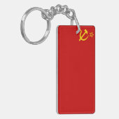 USSR-vlag Sleutelhanger (Voorkant Links)