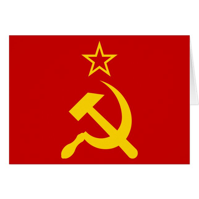 USSR - Vlag - Sovjetunie - vlag (Voorkant Horizontaal)