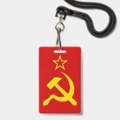 USSR - Vlag - Sovjetunie - vlag Badge (Voorzijde met lanyard)