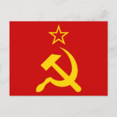 USSR - Vlag - Sovjetunie - vlag Briefkaart (Voorkant)