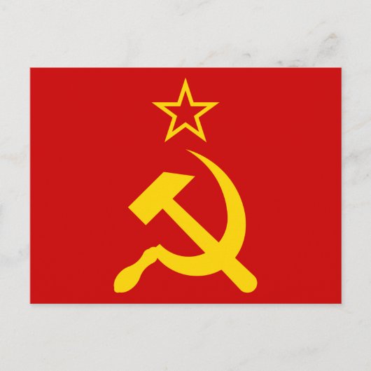 USSR - Vlag - Sovjetunie - vlag Briefkaart (Voorkant)